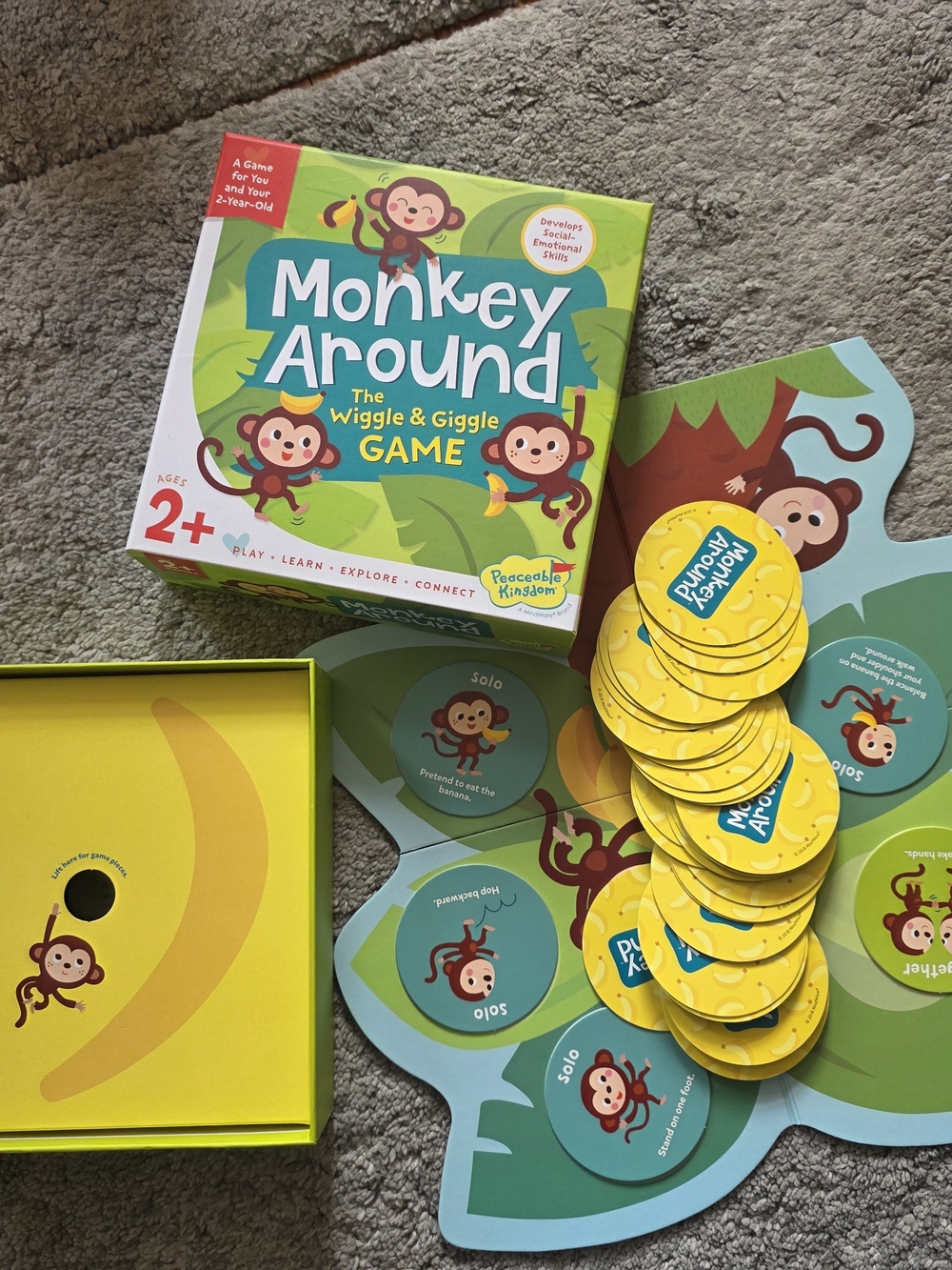 Monkey Around Wiggle & Giggle Game - Green/Yellow
